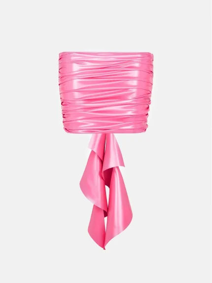 Latex Heartie Skirt Fuchsia Pink