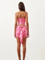 Latex Heartie Skirt Fuchsia Pink
