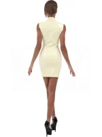Latex Dress with two way zipper