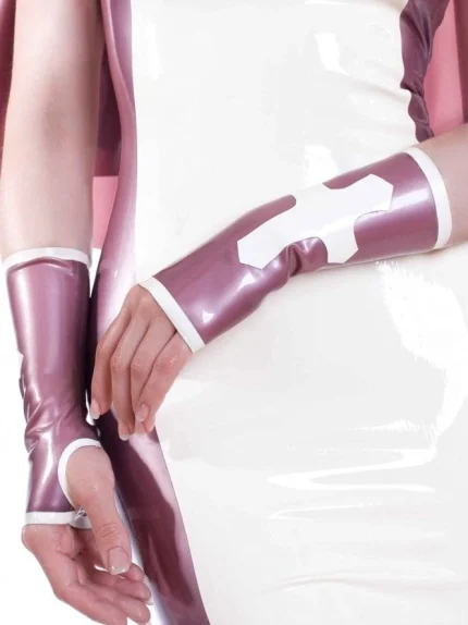 Latex Cross Rubber Mitts