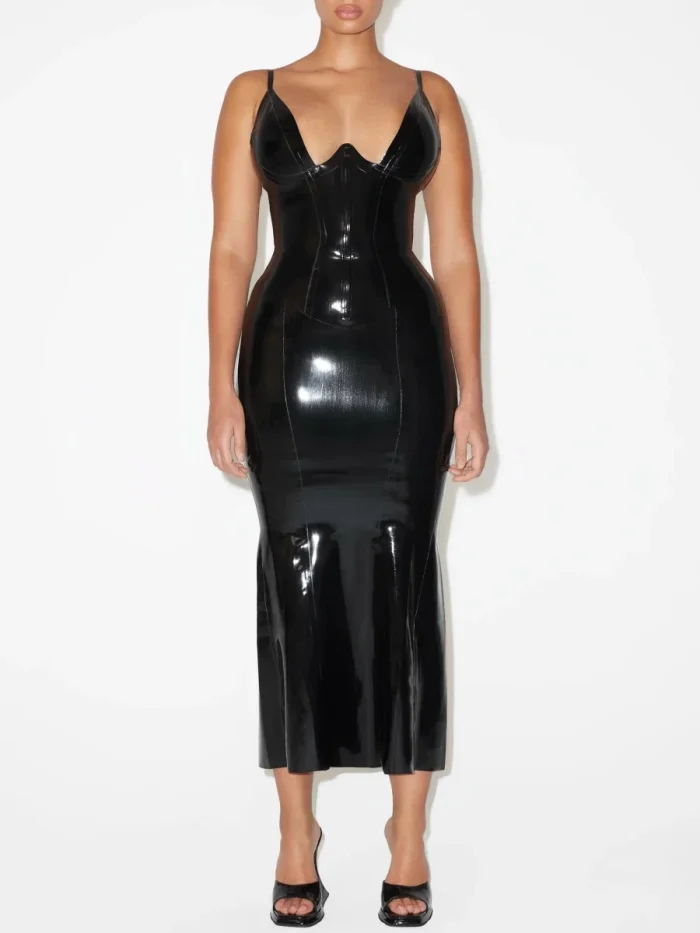 Latex Maxi Skirt