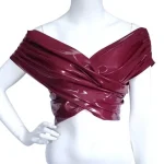 Latex Frilly Top