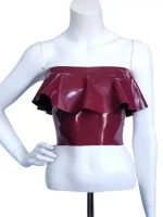 Latex Frilly Top