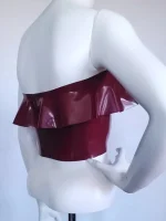 Latex Frilly Top