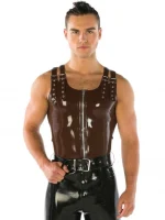 Latex Twin buckle Rubber Vest