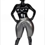 Latex Long Rubber Nightdress