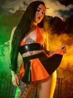Latex Princess rubber Halterneck Top
