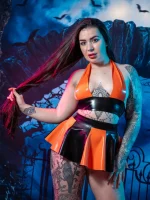 Latex Princess rubber Halterneck Top