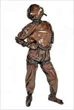 Latex Loose Fitting Total Enclosure Hooded Suit