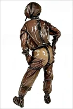 Latex Loose Fitting Total Enclosure Hooded Suit