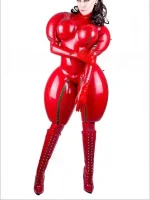 Latex Inflated Rubber Doll Catsuit