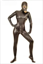 Latex MALE FIT RUSSIAN GAS MASK TOTAL ENCLOSURE RUBBER CATSUIT