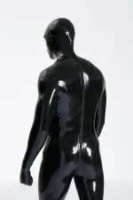 Latex Standard Full Enclosure Latex Catsuit with Eye Mouth Open