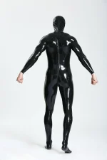 Latex Standard Full Enclosure Latex Catsuit with Eye Mouth Open