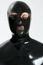 Latex Standard Full Enclosure Latex Catsuit with Eye Mouth Open
