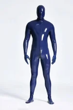 Latex Standard Full Enclosure Latex Catsuit with Eye Mouth Open