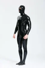Latex Standard Full Enclosure Latex Catsuit with Eye Mouth Open