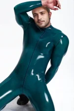 Male Sleekness Neck Entry Latex Catsuit