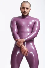 Male Sleekness Neck Entry Latex Catsuit