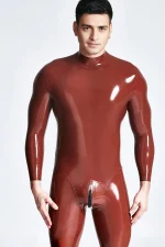 Male Sleekness Neck Entry Latex Catsuit