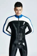 Latex Streamliner Catsuit For Men