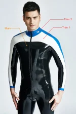 Latex Streamliner Catsuit For Men