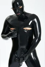 Latex Male Hammam Full Coverage With Accessories Catsuit