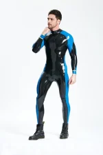 Latex Dual-Tone Catsuit For Men