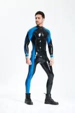 Latex Dual-Tone Catsuit For Men