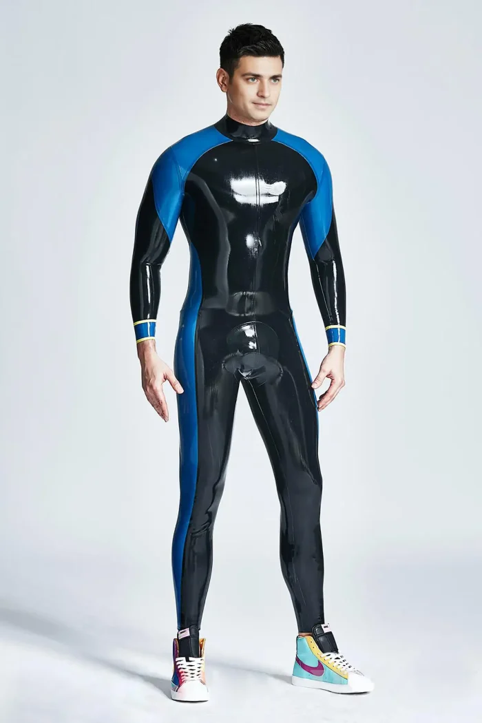 Latex Dual-Tone Catsuit For Men