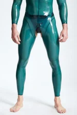 Latex Open Crotch Male Catsuit