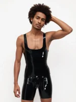 Men's Latex Tank Top Suit
