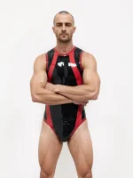 Latex Leotard High-Cut Bodysuit