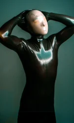 Face Entry Full Enclosure Latex Catsuit