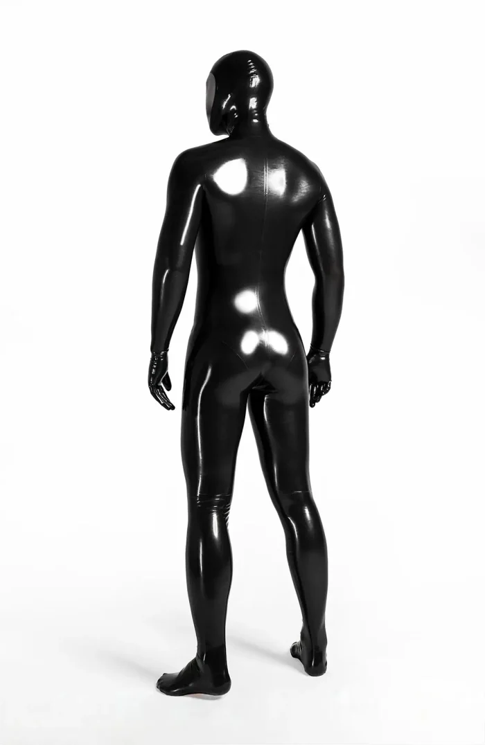 Face Entry Full Enclosure Latex Catsuit
