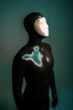 Face Entry Full Enclosure Latex Catsuit