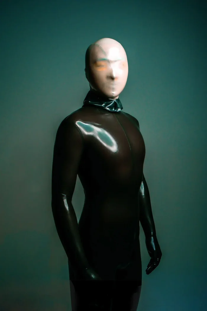 Face Entry Full Enclosure Latex Catsuit