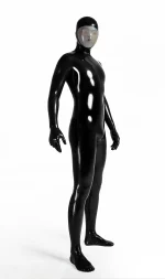 Face Entry Full Enclosure Latex Catsuit