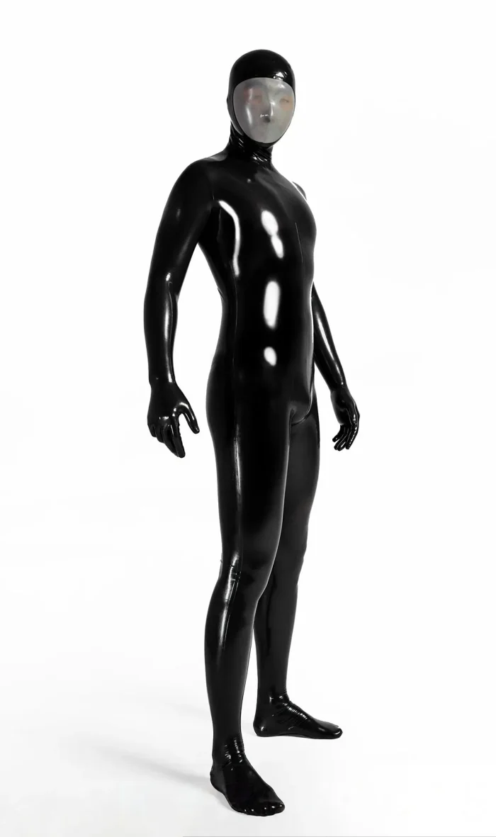 Face Entry Full Enclosure Latex Catsuit