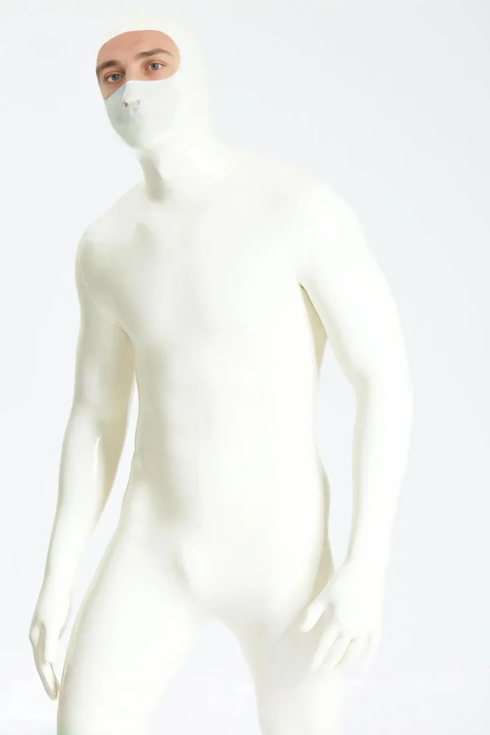 Latex Gimp Eye Entry Fully Covered Catsuit