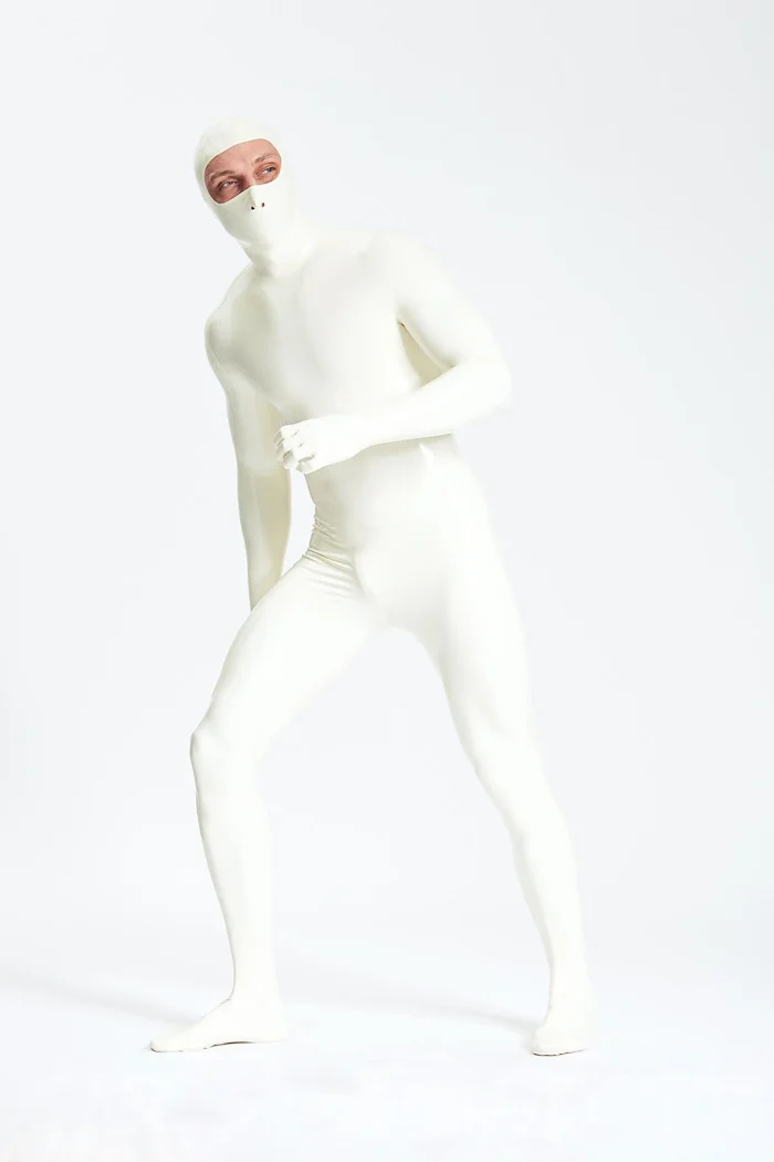 Latex Gimp Eye Entry Fully Covered Catsuit