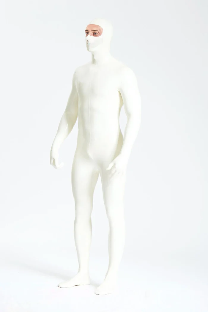 Latex Gimp Eye Entry Fully Covered Catsuit