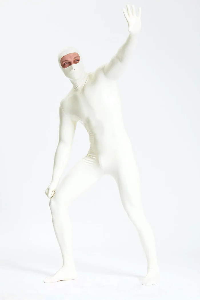 Latex Gimp Eye Entry Fully Covered Catsuit