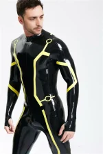 Latex Tron Cosplay Catsuit For Men