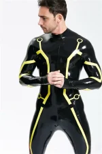 Latex Tron Cosplay Catsuit For Men