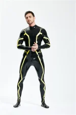 Latex Tron Cosplay Catsuit For Men
