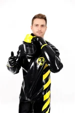 Latex Zombie Biohazard Haz Mat Style Protection Suit For Men