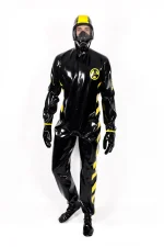 Latex Zombie Biohazard Haz Mat Style Protection Suit For Men