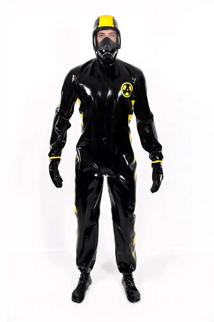 Latex Zombie Biohazard Haz Mat Style Protection Suit For Men
