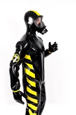 Latex Zombie Biohazard Haz Mat Style Protection Suit For Men